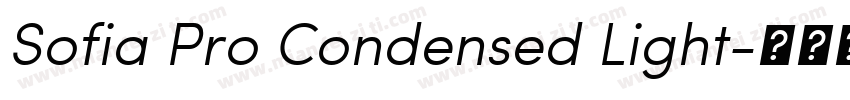 Sofia Pro Condensed Light字体转换